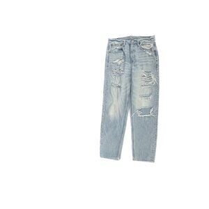 American Eagle 90's Slim Boyfriend Distressed Women size 2 Light Blue Denim Jean